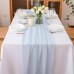 Chuqing Chiffon Table Runner, Light Blue, Decorative Table Runner, Table Decoration for Birthdays, Weddings, Dining Room, Party, 70 cm x 3 m