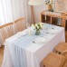 Chuqing Chiffon Table Runner, Light Blue, Decorative Table Runner, Table Decoration for Birthdays, Weddings, Dining Room, Party, 70 cm x 3 m