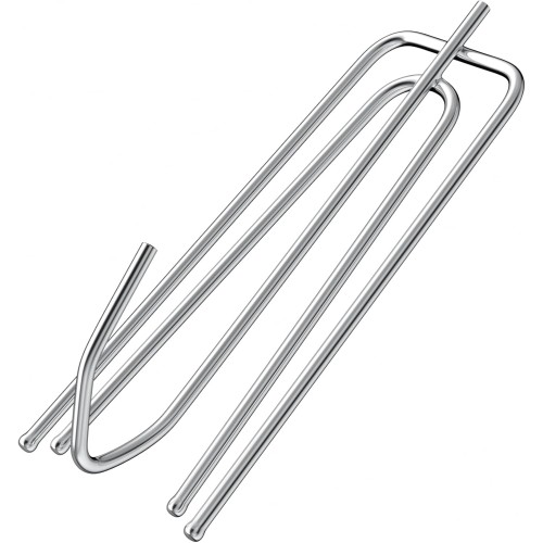 Pack of 45 Stainless Steel Curtain Hooks