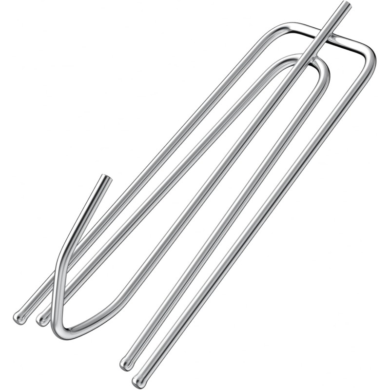 Pack of 45 Stainless Steel Curtain Hooks
