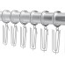 Pack of 45 Stainless Steel Curtain Hooks