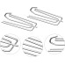 Pack of 45 Stainless Steel Curtain Hooks
