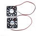 JZK 60x60x10mm 2 Pin DC 12V Mini Fan with Wires - 6010 Mini Mini Silent Fan for 3D Printer and Heatsink