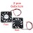 JZK 60x60x10mm 2 Pin DC 12V Mini Fan with Wires - 6010 Mini Mini Silent Fan for 3D Printer and Heatsink