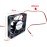 JZK 60x60x10mm 2 Pin DC 12V Mini Fan with Wires - 6010 Mini Mini Silent Fan for 3D Printer and Heatsink