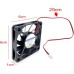 JZK 60x60x10mm 2 Pin DC 12V Mini Fan with Wires - 6010 Mini Mini Silent Fan for 3D Printer and Heatsink