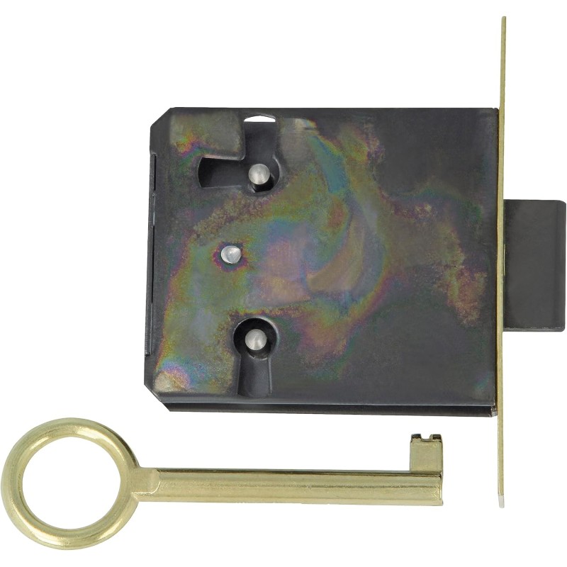Amig - Einbauverschluss für Möbel | 20 mm Einlass | Inklusive Schlüssel | Verschlusssystem für Tische, Schränke und kleine Möbel | Mattgoldenes Messing.