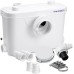 Aquamatix Lifting System 400 W Sanitary Waste Water Pump 100 L/min 6.5 m Vertical Flow Range with 3 Inlets for Toilet, Sink and Bathtub with Carbon Filter