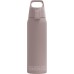 SIGG - Isolierte Trinkflasche - Thermosflasche Shield Therm One Dusk kohlensäurehaltige Getränke - Auslaufsicher - Spülmaschinenfest - BPA-frei - 90% recycelter Edelstahl - warmes Grau - 0,75L