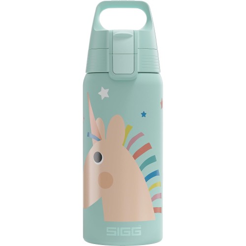 SIGG - Shield Therm ONE Insulated Water Bottle for Children - Suitable for Carbonated Drinks - Leak-proof & Lightweight - BPA-Free - 0.5L
