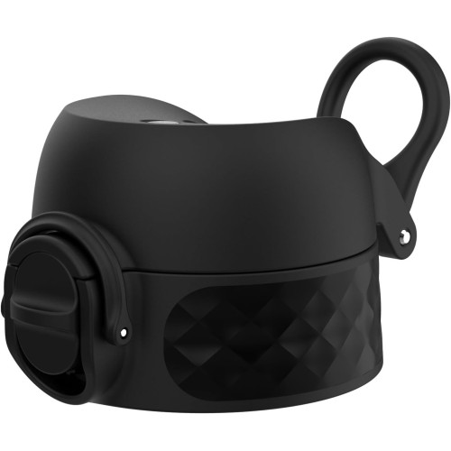 ion8 Leak-proof Replacement OneTouch 2.0 Water Bottle Lid, BPA-Free, Small, 350ml/500ml, Black