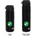 ion8 Leak Proof Replacement OneTouch 2.0 Water Bottle Lid, BPA Free, Large, 750ml/1 Litre, Black