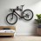 Maclean MC-431 Bicycle Wall Mount Horizontal Steel Maximum Load 30 kg Garage Home Cellar Folding Bike Hook