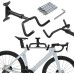 Maclean MC-431 Bicycle Wall Mount Horizontal Steel Maximum Load 30 kg Garage Home Cellar Folding Bike Hook