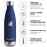 KollyKolla Thermos Flask, Water Bottle, Stainless Steel, 500 ml/750 ml/1 L, Leak-Proof Thermos Flask, BPA-Free Insulated Flask, Water Bottle for Children, Sparkling, Sports, School, Fitness, Outdoor,