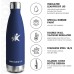 KollyKolla Thermos Flask, Water Bottle, Stainless Steel, 500 ml/750 ml/1 L, Leak-Proof Thermos Flask, BPA-Free Insulated Flask, Water Bottle for Children, Sparkling, Sports, School, Fitness, Outdoor,