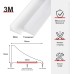 EFUTURETIME 3M Shower Threshold Self-Adhesive Splash Protection Strip Shower Silicone Shower Water Stop Splash Protection Shower No Drilling for Shower Tray, Shower Cubicle, Kitchen, Bathroom, White