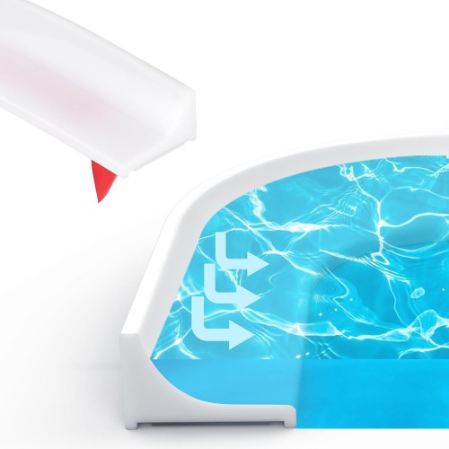 EFUTURETIME 3M Shower Threshold Self-Adhesive Splash Protection Strip Shower Silicone Shower Water Stop Splash Protection Shower No Drilling for Shower Tray, Shower Cubicle, Kitchen, Bathroom, White