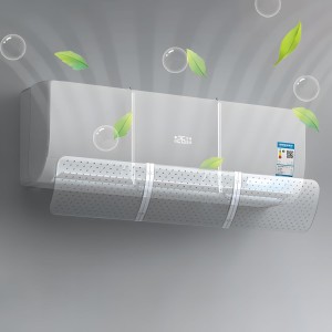 Air Conditioning Wind Deflector, Wind Deflector for Cold Air Conditioning, Adjustable Air Conditioning Wind Deflector, Universal Retractable Air Conditioning Wind Protection (Transparent)