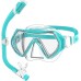 Findway Children's Diving Goggles, Swimming Goggles, Snorkel Mask for Boys Girls Teenagers, Diving Mask with Nose Cover, 180° Panorama, HD, Anti-Fog, Anti-Leak, Diving Goggles for Children 4-16 Years