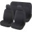 Auto Accessori Lupex - Universal Soft Front and Rear Car Seat Covers for Small Medium No SUV (Black)