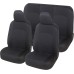 Auto Accessori Lupex - Universal Soft Front and Rear Car Seat Covers for Small Medium No SUV (Black)