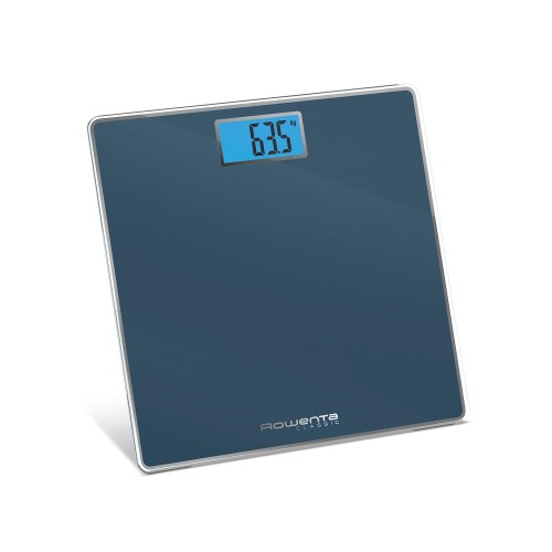 Rowenta Classic BS1504 Bathroom Scale, Large Backlit Display, High Capacity up to 160kg, 100g Scale, Ultra Thin Auto Ignition, 2 AAA Batteries Included, 31 x 31 cm