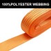 MANDUKA Pack of 3 1200 kg 6 m Tie Down Straps with Ratchet and Hook Orange 1200daN 1.2t 25 mm