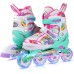 Unicorn Inline Skates for Girls Children Sizes Adjustable with All Luminous Wheels Rainbow Inline Skates for Beginners Teenagers Christmas and Birthday Gifts