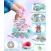 Unicorn Inline Skates for Girls Children Sizes Adjustable with All Luminous Wheels Rainbow Inline Skates for Beginners Teenagers Christmas and Birthday Gifts