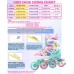Unicorn Inline Skates for Girls Children Sizes Adjustable with All Luminous Wheels Rainbow Inline Skates for Beginners Teenagers Christmas and Birthday Gifts