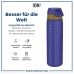 Ion8 Water Bottle, 500 ml, Leak-Proof, One-Handed Opening, Secure Locking, Dishwasher Safe, Carry Handle, Flip Lid, Easy to Clean, NFL