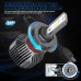 BEAMFLY H7 16000LM LED Bulbs Conversion Kit for Car Halogen Headlights, High or Low Beam 12V, 6000K White Lights