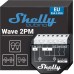 Shelly Wave 2PM | Z-wave Smart Schalter Relais | 2 Kanäle 16 A mit Strommessung | Hausautomation | Z-Wave-Gateway erforderlich | Geringer Stromverbrauch | Z-Wave Repeater | Hohe Kompatibilität