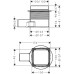 hansgrohe RainDrain Point 56247800 Point Drain 100/100 Backside Can be Tiled Brushed Stainless Steel Complete Set