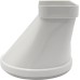 La Ventilazione CGO15157B-Y CGO15157B Round Tube to Rectangle White Horizontal Coupling
