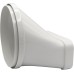 La Ventilazione CGO15157B-Y CGO15157B Round Tube to Rectangle White Horizontal Coupling