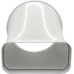 La Ventilazione CGO15157B-Y CGO15157B Round Tube to Rectangle White Horizontal Coupling