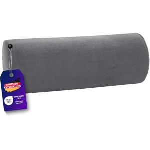 Traumnacht Orthopaedic bolster with viscoelastic foam core and skin-friendly micro-plush cover, Oeko-Tex certified, produced according to German quality standard