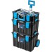 Högert Technik - 4 in 1 Kastenset, Satz Werkzeugkisten auf Rädern, Praktisch und Geräumig, Resistent Gegen Beschädigungen, Staubdicht, Robuste ABS-Verschlüsse, Modularer Aufbau - HT7G500