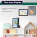Tektalk 2 Packs Kids Art Frames, Front Opening Kids Artwork Frames Changeable, Display Storage Frame for Wall - Black