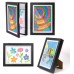 Tektalk 2 Packs Kids Art Frames, Front Opening Kids Artwork Frames Changeable, Display Storage Frame for Wall - Black