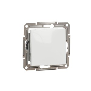 Schneider Electric Asfora cross switch, flush-mounted, 10AX, 250V AC, plug-in terminals, white, item number EPH0570121D, 1 piece