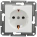 Schneider Electric Asfora EPH2970121D Schuko Socket, Flush-Mounted, Screw Terminals, 16 A, 2-Pin + E, White
