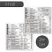 Set of 2 keyboard shortcuts stickers for German keyboards – 8 x 8 cm – short cuts shortcuts for Windows black writing silver base practical for office home office university school private – dv1258