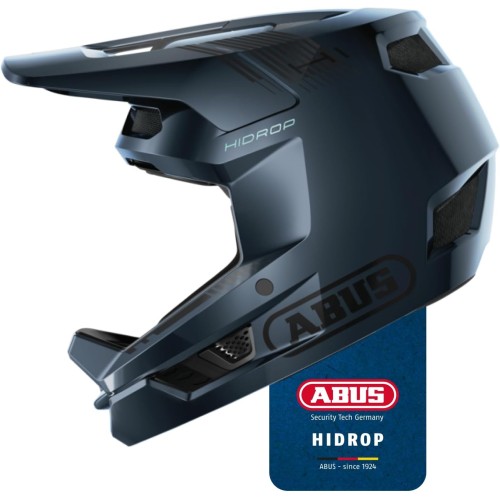 ABUS Downhill Helmet HiDrop - ASTM Certified Fullface Helmet with ABS Outer Shell for MTB: Downhill, Enduro and Bikepark - Adult and Youth