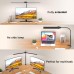 KableRika Double Head Desk Lamp LED Dimmable, Bright Desk Lamp Clampable for Home Office, Eye Protection Gooseneck Lamp with 4 Colour Modes & Brightness, Modern Office Table Lamp for Monitor