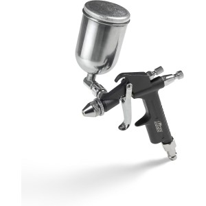 FIAC Paint Spray Gun 1863, Paint Gun for Small Areas, Aerograf with 100 ml Colour Tank, 0.8 mm Nozzle, Max Pressure 3 Bar, Black