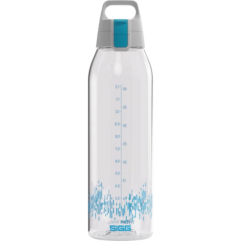 SIGG Total Clear ONE Tritan Drinking Bottle Suitable for Carbonated Drinks, Dishwasher Safe, Leak-Proof, Feather-Light, Scratch-Resistant, BPA-Free, 0.75 L/1.5 L