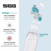 SIGG Total Clear ONE Tritan Drinking Bottle Suitable for Carbonated Drinks, Dishwasher Safe, Leak-Proof, Feather-Light, Scratch-Resistant, BPA-Free, 0.75 L/1.5 L